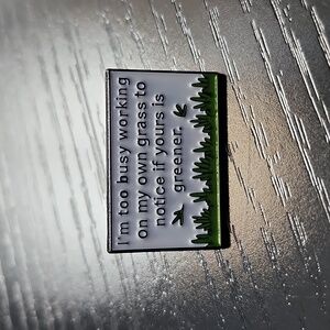 Grass is Greener Enamel Pin